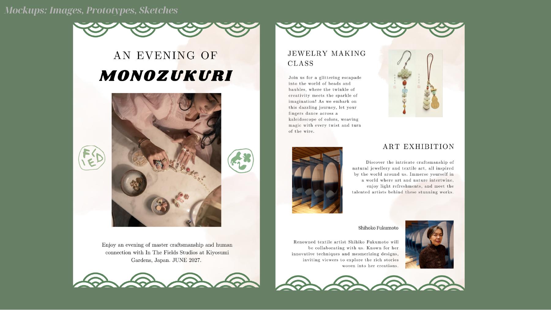 An Evening of Monozukuri event poster