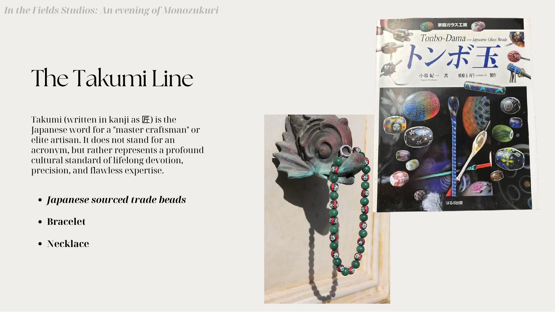 Takumi jewellery capsule concept